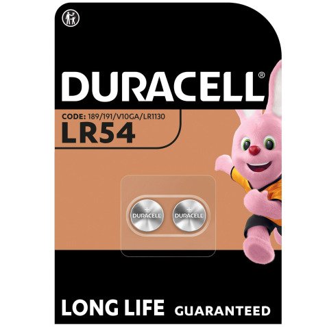 Pile alcaline Duracell LR54 blister 2 pz