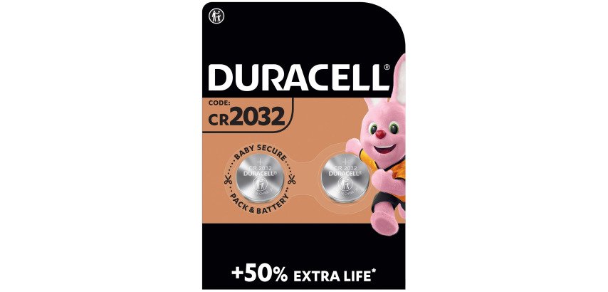 Pile litio Duracell CR2032 conf. da 2 pz