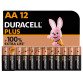 Pile alcaline Duracell Plus AA LR06 conf. da 12 pz