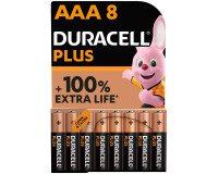 En_blister 8 piles lr03 duracell plus