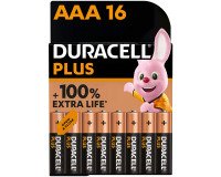 En_blister 16 piles lr03 duracell plus