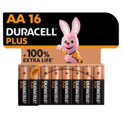 En_blister 16 piles lr06 duracell plus