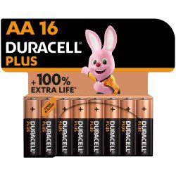 En_blister 16 piles lr06 duracell plus