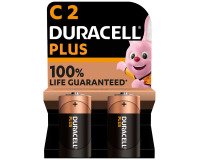 Pile alcaline Duracell Plus C LR14 conf. da 2  pz - Mezzatorcia