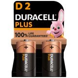 Pile alcaline Duracell Plus D LR20 conf. da 2 pz - Torcia