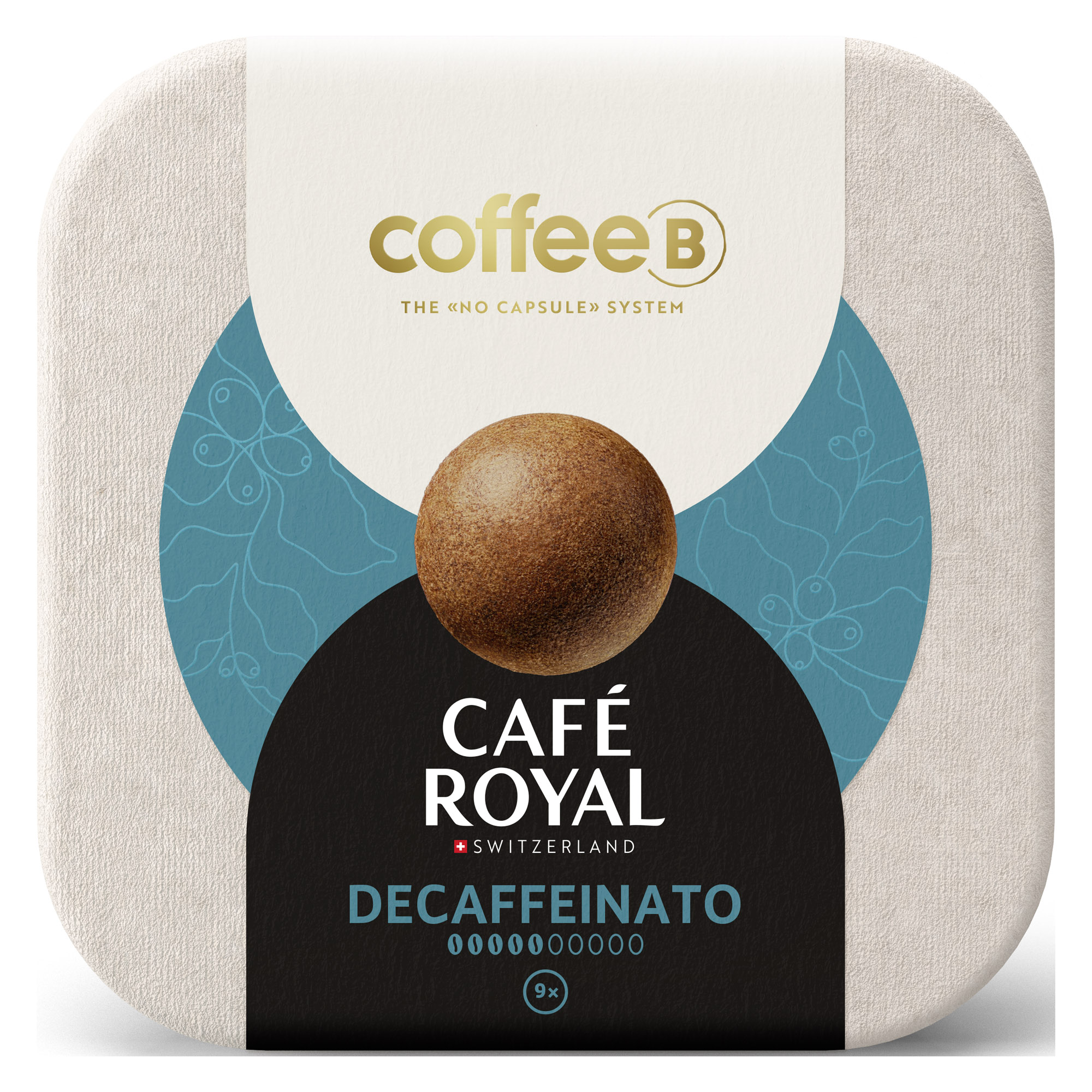 Boules de café Décafeiné Coffee B Café Royal - Boîte de 9