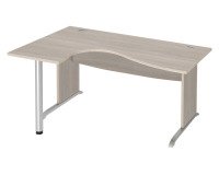 Bureau compact L 160 cm piètement L retour à gauche Essens