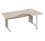 Bureau compact L 180 cm retour droite piètement L Essens