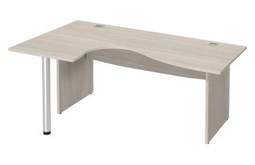 Kompaktschreibtisch mit massivem Holzgestell von Bruneau Excellens.