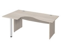 Compact desk with full wooden legs Bruneau Excellens