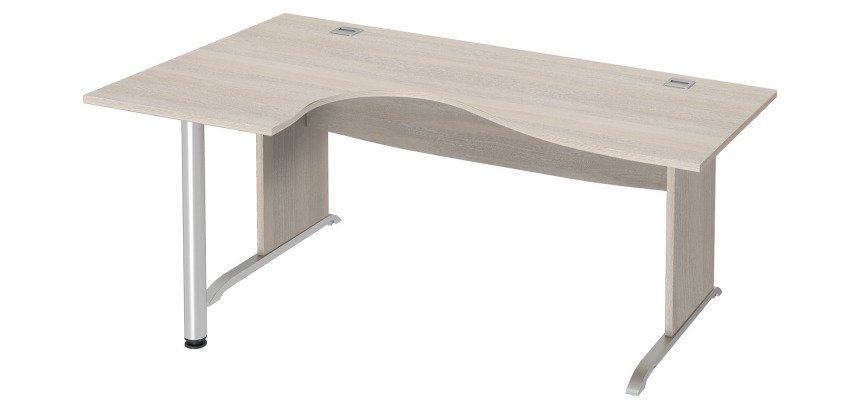 Bureau compact piètement L bois Bruneau Excellens