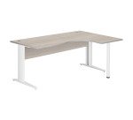 Bureau compact Bruneau Excellens piètement L métal