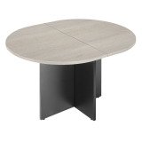 Table de réunion ovale modulable L140 x P 120 cm pieds croix Excellens