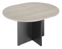 Table de réunion ovale modulable L140 x P 120 cm pieds croix Excellens