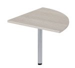 Angle de liaison 90° plateau chêne gris pied tube Essens