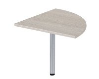 Angle de liaison 90° plateau chêne gris pied tube Essens