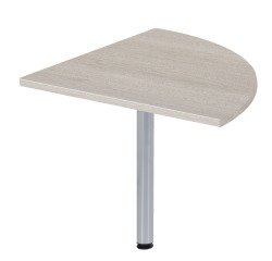 Angle de liaison 90° plateau chêne gris pied tube Essens