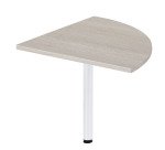 Angle de liaison 90° plateau chêne gris pied tube Essens