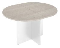 Table de réunion ovale modulable L140 x P 120 cm pieds croix Excellens