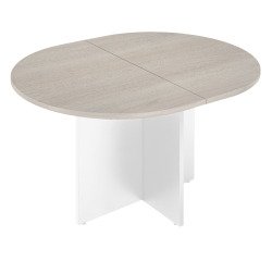 Table de réunion ovale modulable L140 x P 120 cm pieds croix Excellens