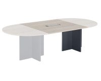 Prolunga L 120 x P 120 cm per tavolo modulare con top Access integrato gambe a croce Excellens