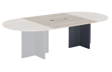 Prolunga L 120 x P 120 cm per tavolo modulare con top Access integrato gambe a croce Excellens