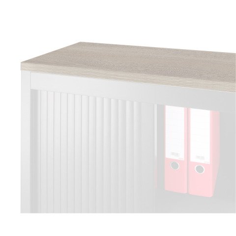 Encimera de madera para armarios metálicos An. 120 x Fon. 45 cm roble gris