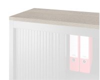Top de finition bois pour armoire métal L 120 x P 43 cm