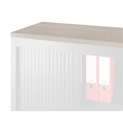 Top de finition bois pour armoire métal L 120 x P 43 cm