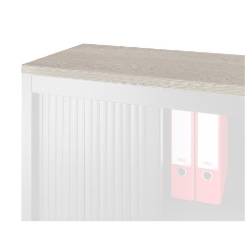 Top de finition bois pour armoire métal L 120 x P 43 cm