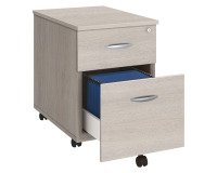 Caisson mobile bois 2 tiroirs P 60 cm Essens