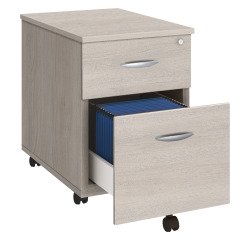 Cassettiera mobile in legno 2 cassetti rovere chiaro Excellens/Arko