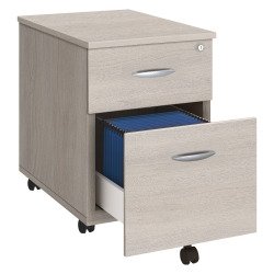 Caisson mobile bois 2 tiroirs P 60 cm Essens