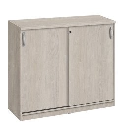 Armoire comptoir bois portes coulissantes H 104 x L 120 cm Excellens / Arko