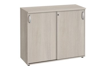 Armoire comptoir bois portes coulissantes H 104 x L 120 cm Excellens / Arko