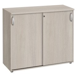 Armoire comptoir bois portes coulissantes H 104 x L 120 cm Excellens / Arko