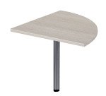 Angle de liaison 90° plateau chêne gris pied tube Essens