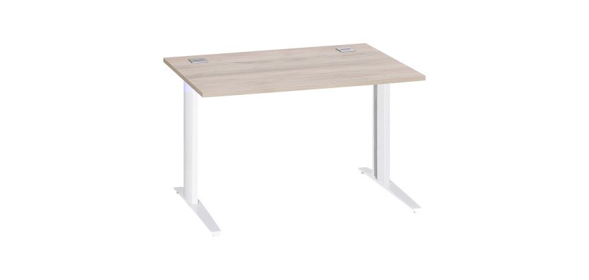 En_bureaux droits l 120 excellens pieds metal bla