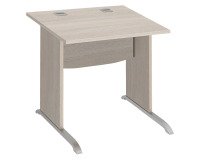 Bureau droit L 80 cm piètement bois en L Essens