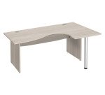 Bureau compact L 180 cm retour à droite piètement plein Essens