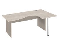 Scrivania compatta base legno pieno con allungo Excellens