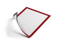 Pochettes magnétiques Duraframe Durable pour document A4 - Lot de 5 - rouge