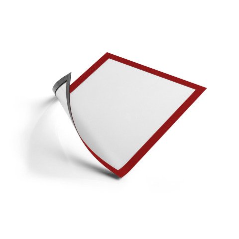 Fundas magnéticas Duraframe Durable formato A4 rojo - pack de 5