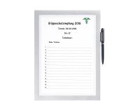 Funda de visualización autoadhesiva Duraframe Note A4 Durable