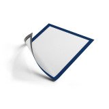 Pochette magnétique Duraframe Durable bleu pour document A4 - Lot de 5
