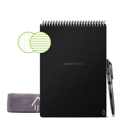 Notitieboekje Rocketbook Flip Executive herbruikbaar A5 Infinity black