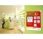 Pochette adhésive A4 Kang Easy Clic antimicrobienne Tarifold - Paquet de 5