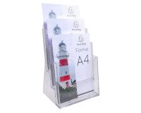 Expositor dispensador de mesa 3 compartimentos A4 Exacompta