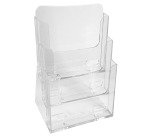 Présentoir distributeur de table 3 cases A4 Exacompta