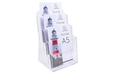 Expositor dispensador de mesa 3 compartimentos A5 Exacompta